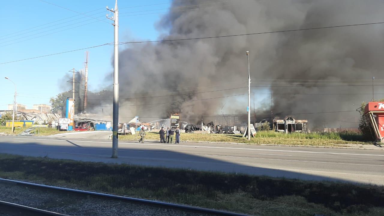 Фото Пожар на АЗС в Новосибирске: текстовый онлайн на Сибфм 8